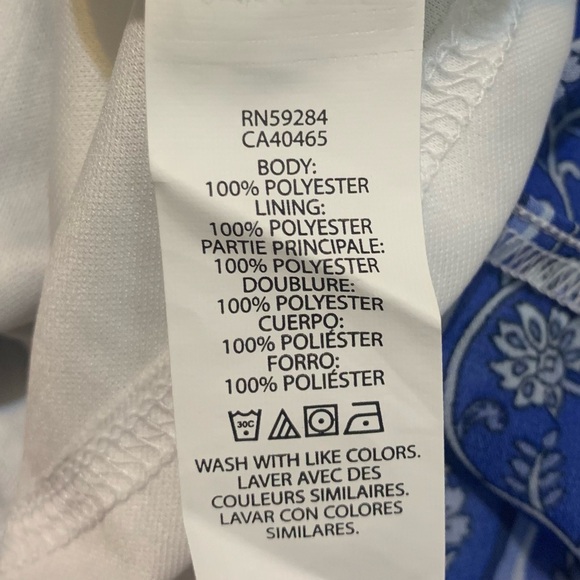 The Children's Place Blue Floral Paisley Spaghetti Strap Toddler Summer Dress - Picture 4 of 4